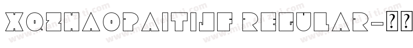 XQZhaoPaitiJF Regular字体转换